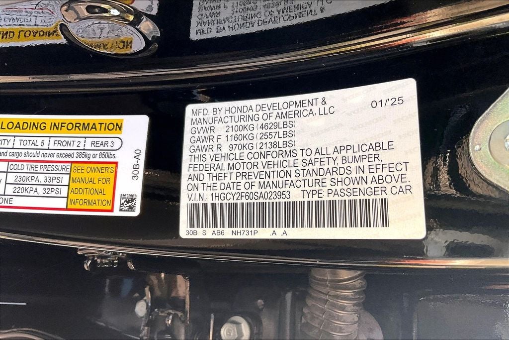 2025 Honda Accord Hybrid EX-L