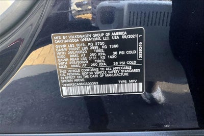 2022 Volkswagen Atlas 3.6L V6 SE w/Technology