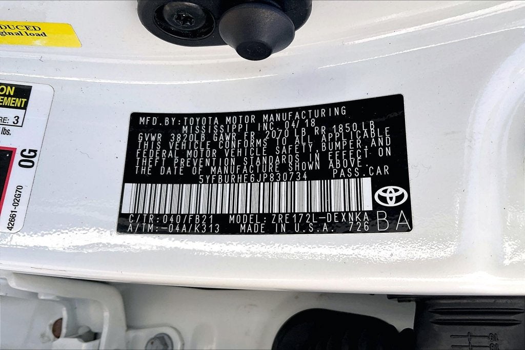 2018 Toyota Corolla LE