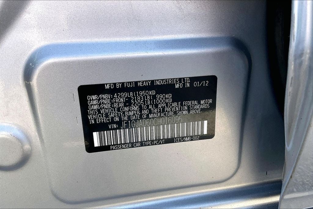 2012 Subaru Impreza 2.0i Premium
