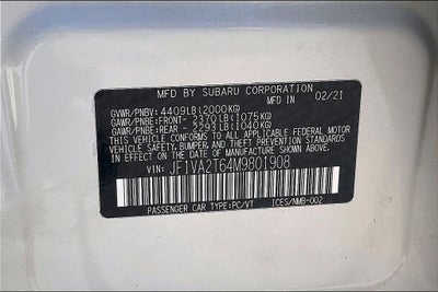 2021 Subaru WRX STi Limited