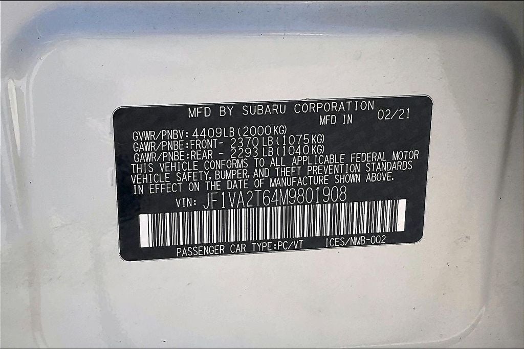 2021 Subaru WRX STi Limited