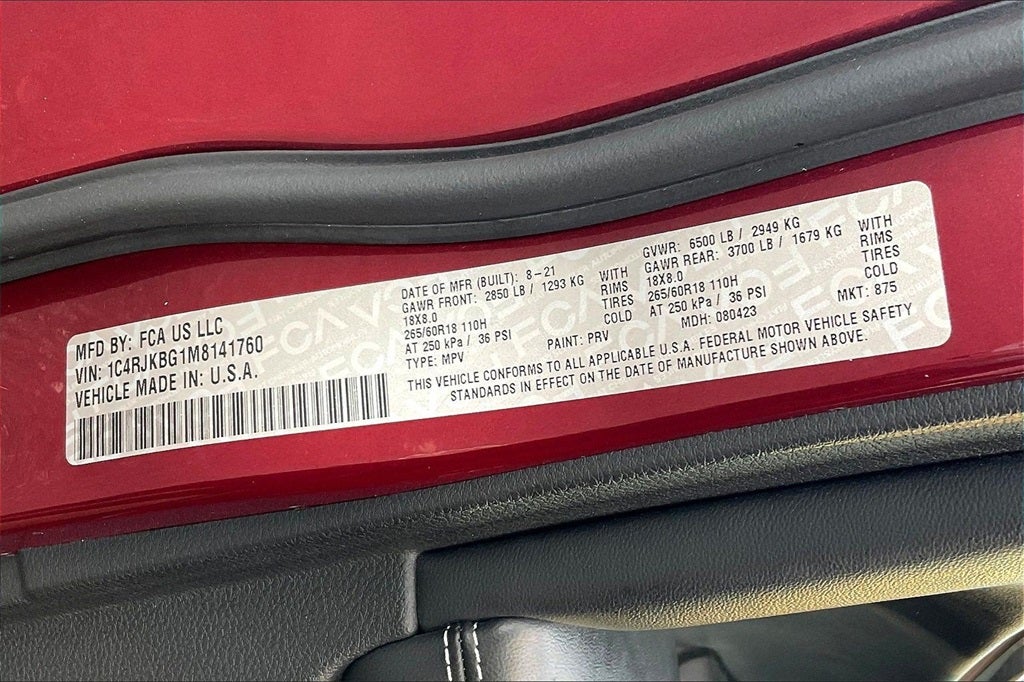 2021 Jeep Grand Cherokee L Limited