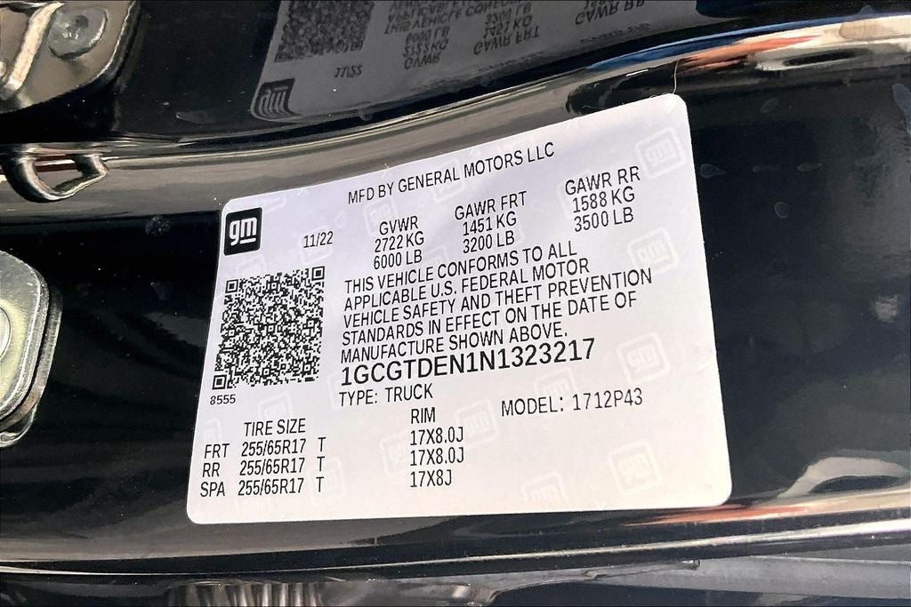 2022 Chevrolet Colorado Z71