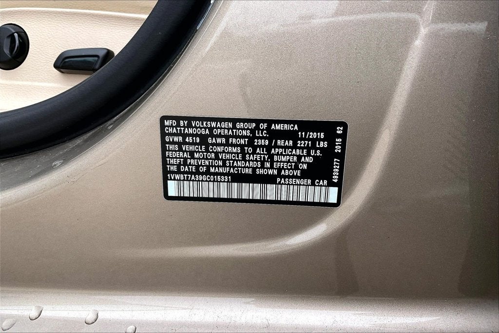 2016 Volkswagen Passat 1.8T SE