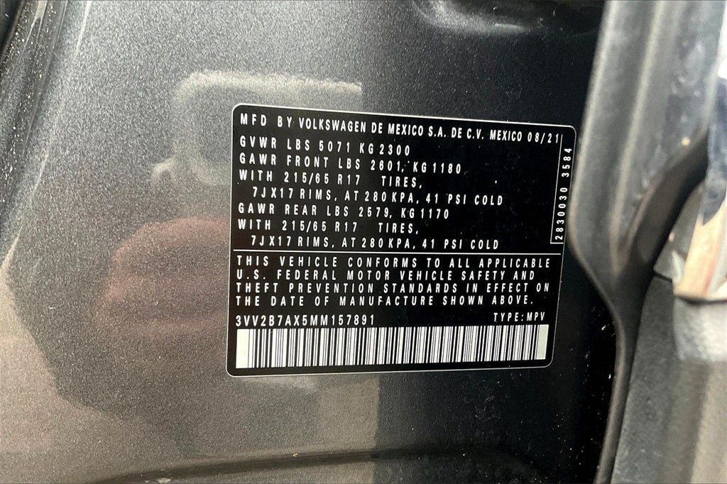 2021 Volkswagen Tiguan 2.0T SE