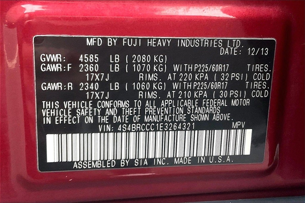 2014 Subaru Outback 2.5i Premium