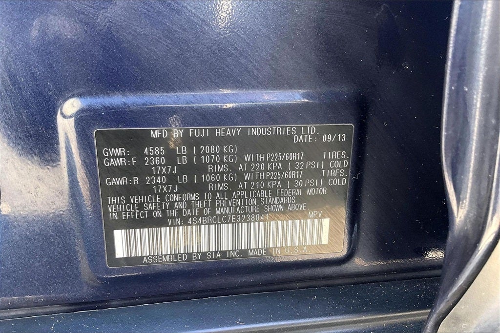 2014 Subaru Outback 2.5i Limited