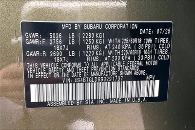 2025 Subaru Outback Onyx Edition XT