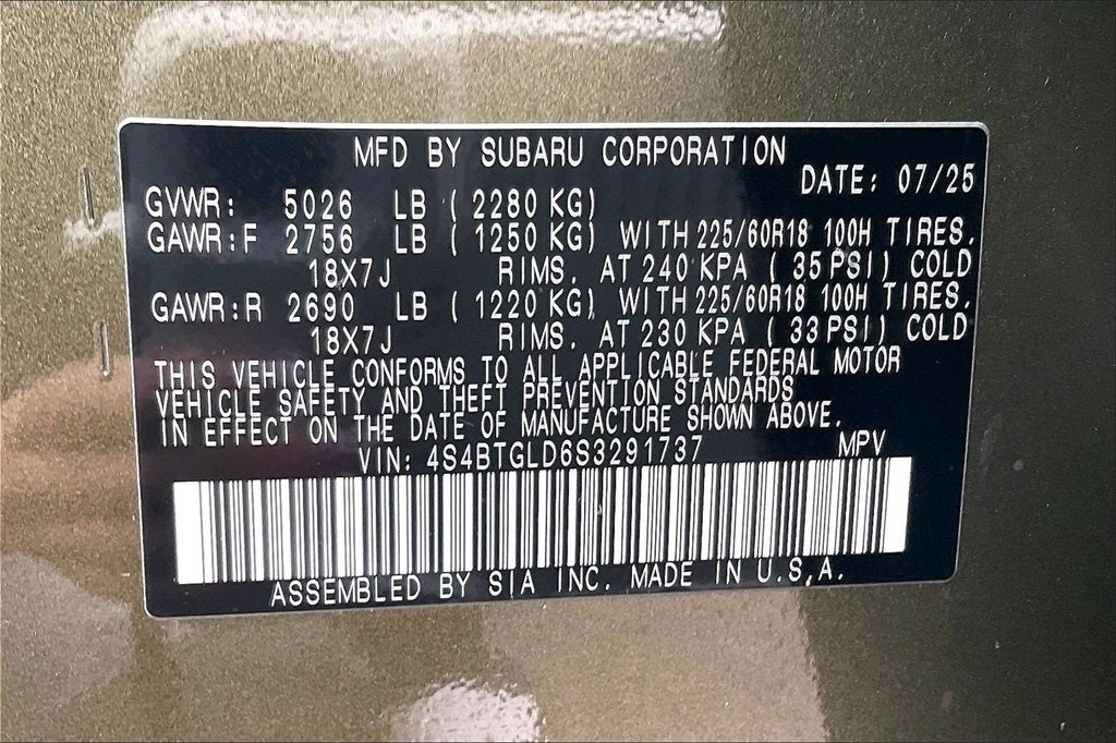 2025 Subaru Outback Onyx Edition XT