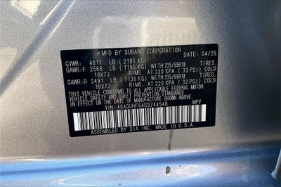 2025 Subaru Crosstrek Sport