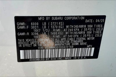 2025 Subaru Ascent Premium