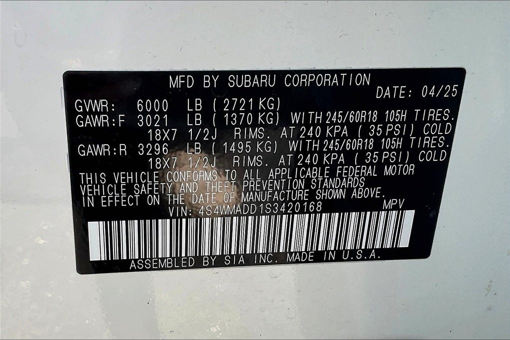 2025 Subaru Ascent Premium