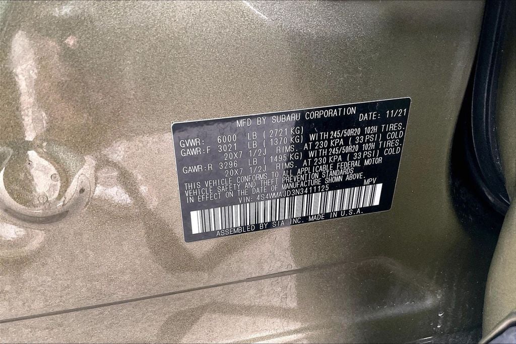 2022 Subaru Ascent Onyx Edition