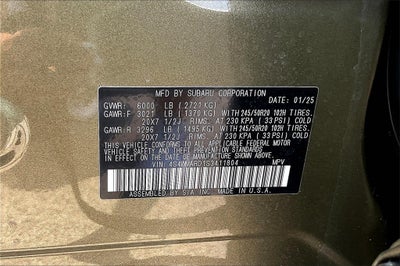 2025 Subaru Ascent Limited Bronze Edition