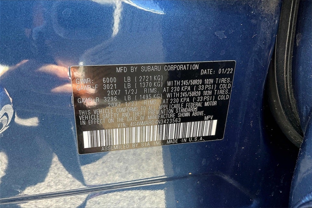 2022 Subaru Ascent Touring