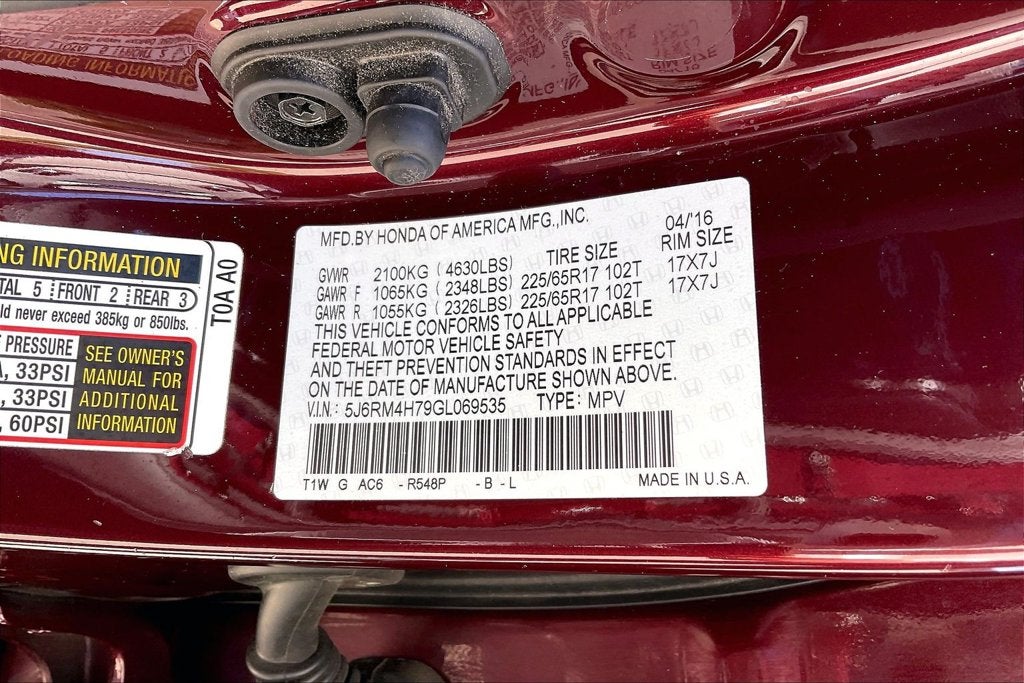 2016 Honda CR-V EX-L