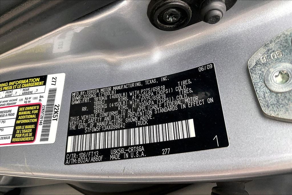 2010 Toyota Tundra Grade