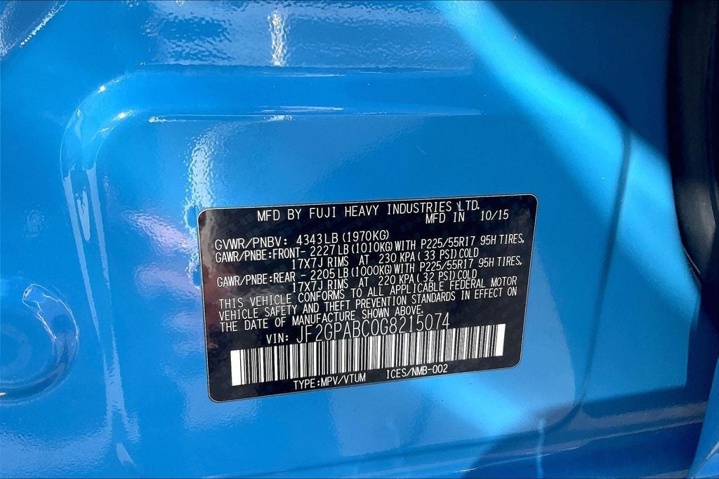 2016 Subaru Crosstrek 2.0i Premium