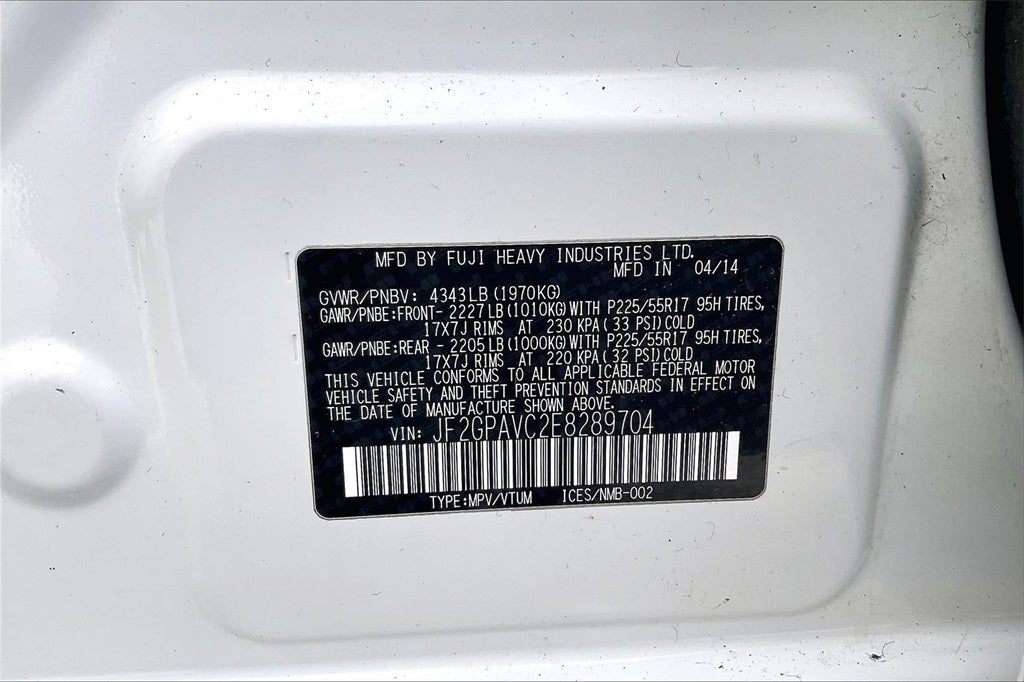 2014 Subaru XV Crosstrek 2.0i Premium