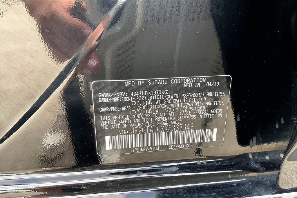 2019 Subaru Crosstrek 2.0i Premium