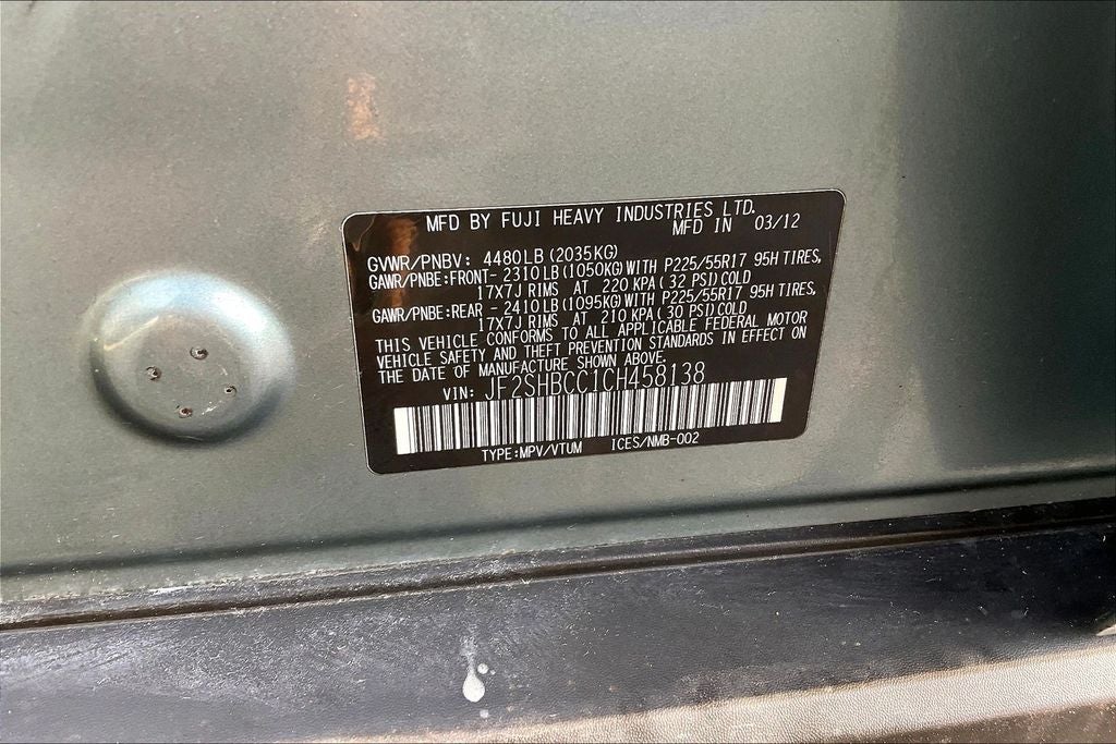 2012 Subaru Forester 2.5X Premium