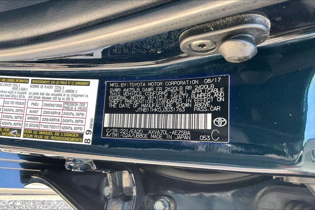 2018 Toyota Camry SE