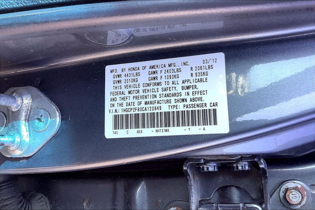 2012 Honda Accord EX-L 2.4