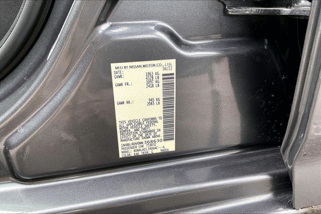 2022 Nissan Altima 2.5 SV