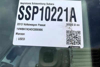 2013 Volkswagen Passat 2.5 SE w/Sunroof/Nav