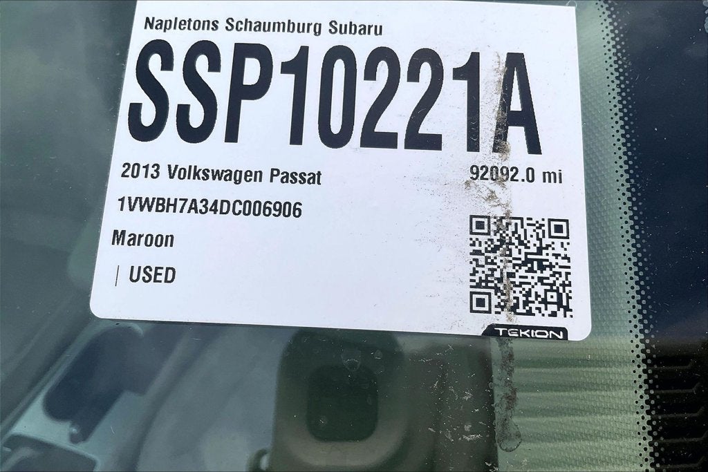 2013 Volkswagen Passat 2.5 SE w/Sunroof/Nav