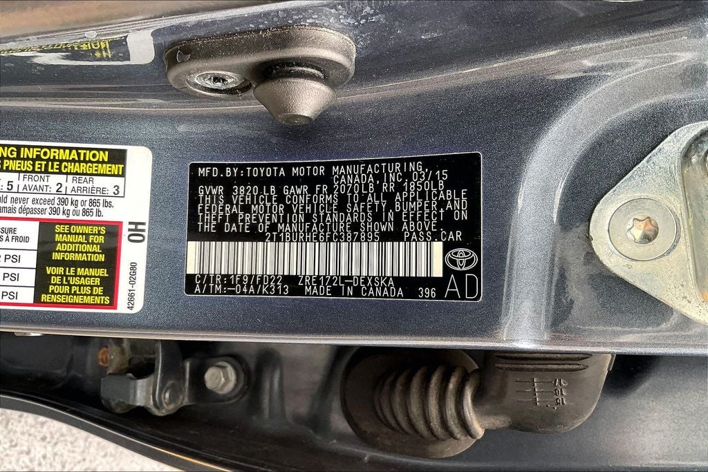 2015 Toyota Corolla S Plus