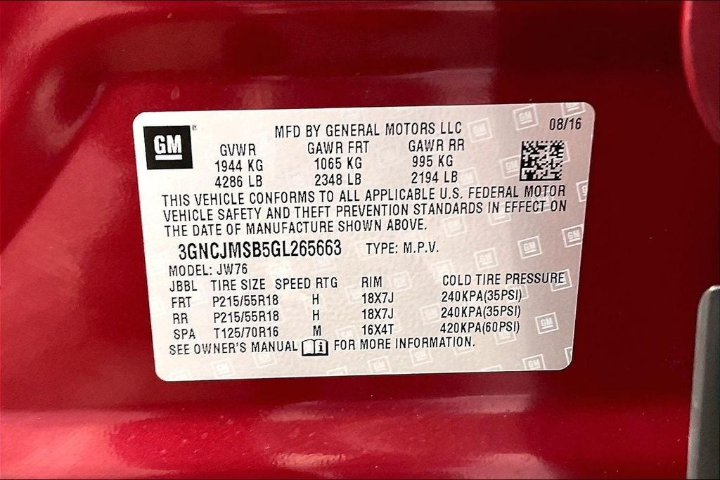 2016 Chevrolet Trax LTZ