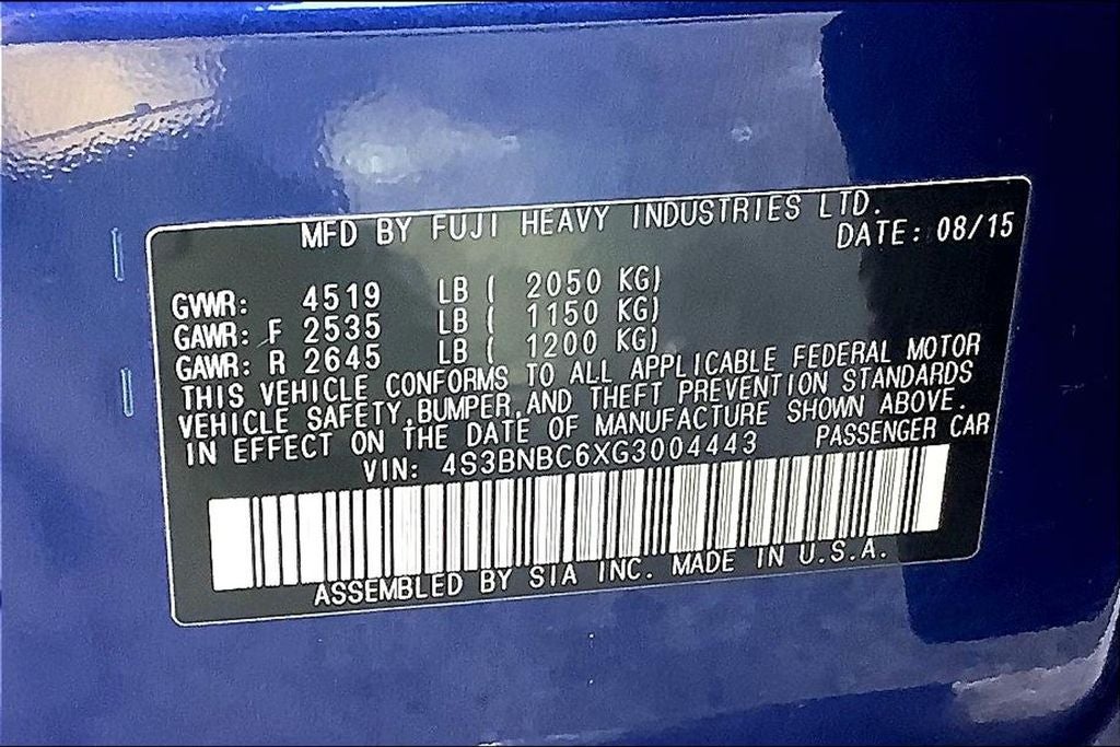 2016 Subaru Legacy 2.5i Premium