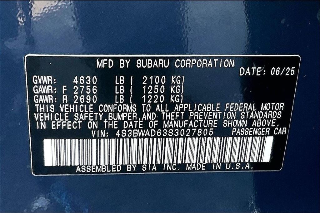 2025 Subaru Legacy Premium