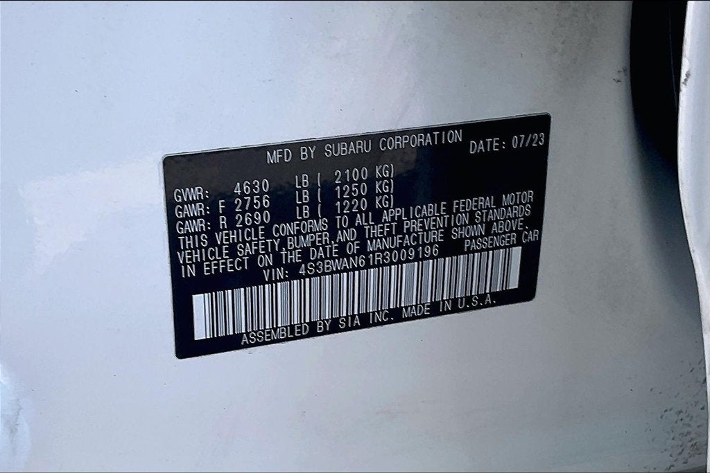 2024 Subaru Legacy Limited