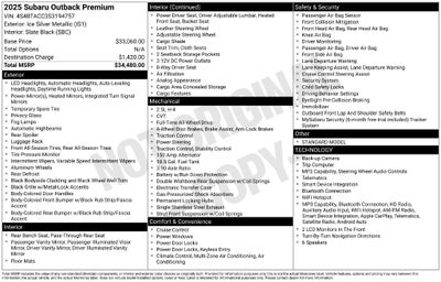 2025 Subaru Outback Premium