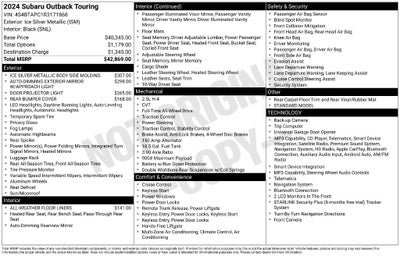 2024 Subaru Outback Touring