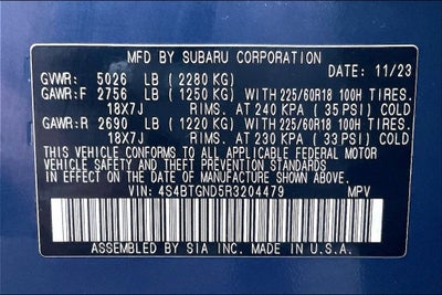 2024 Subaru Outback Limited XT