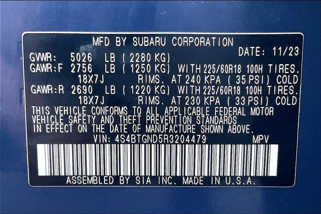 2024 Subaru Outback Limited XT