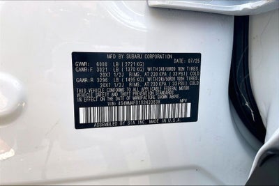 2025 Subaru Ascent Onyx Edition