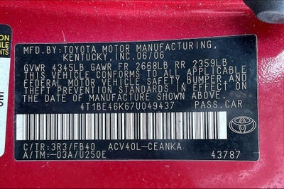 2007 Toyota Camry LE