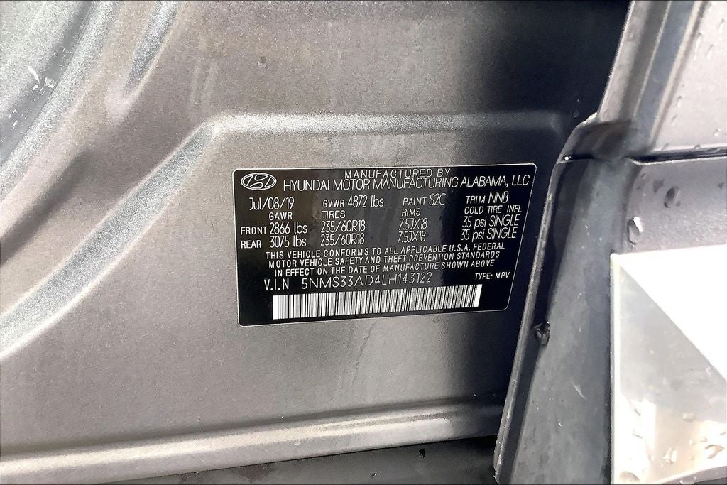 2020 Hyundai Santa Fe SEL