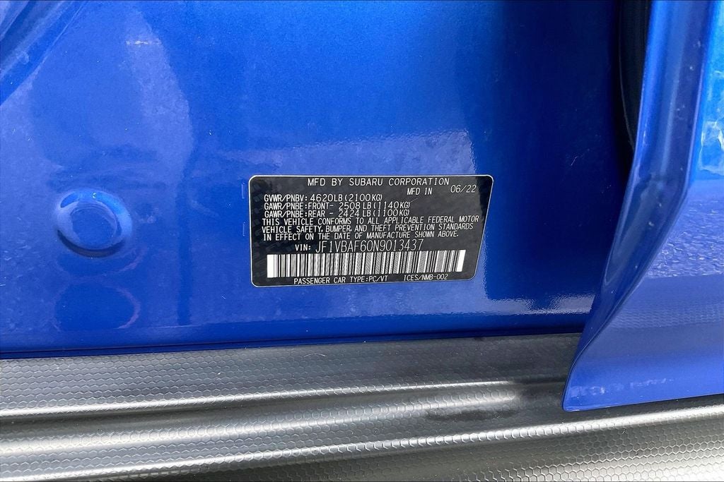 2022 Subaru WRX Premium