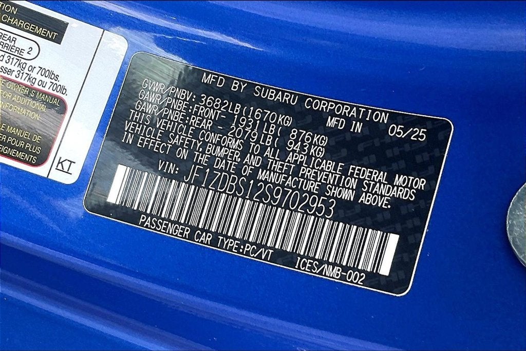 2025 Subaru BRZ tS