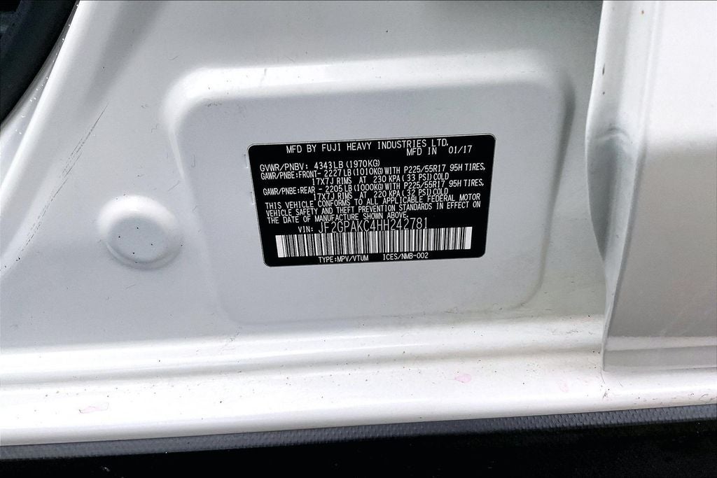 2017 Subaru Crosstrek 2.0i Limited