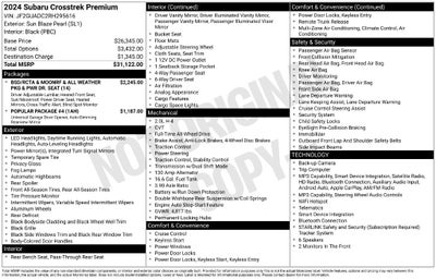 2024 Subaru Crosstrek Premium
