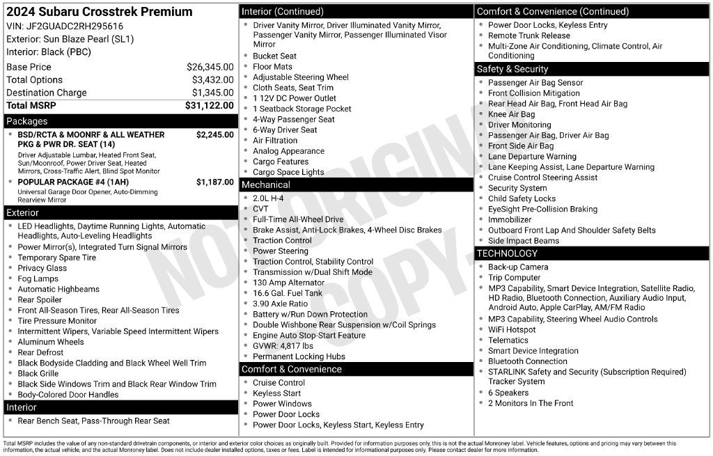 2024 Subaru Crosstrek Premium
