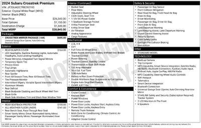 2024 Subaru Crosstrek Premium