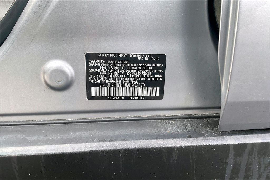 2010 Subaru Forester 2.5X Special Edition
